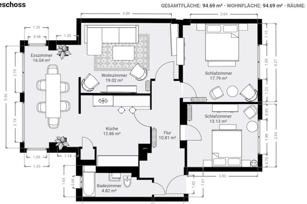 Urban & Chic: 2Bdr, Parkplatz Appartement Witten Buitenkant foto